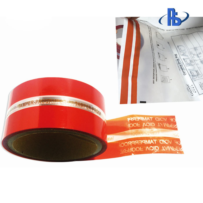 Single Sided Adhesive Security Seal Tape , Water Resistant Tamper Evident Seal Tape
