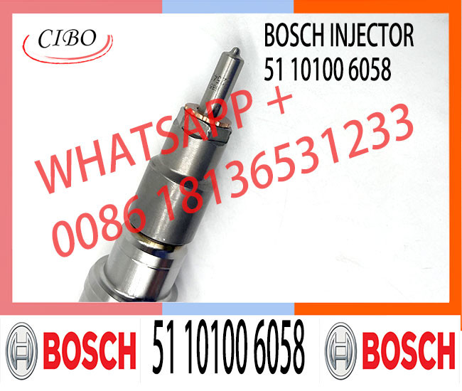 New Diesel Engine Fuel Injector 0445120068 Common Rail Injector 0 445 120 068 51 10100 6058 For Man
