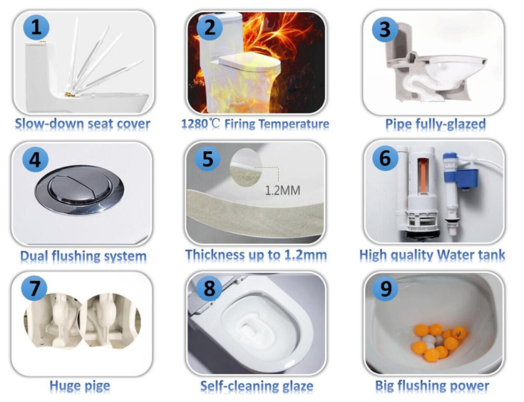 Bathroom American Standard Siphonic Toilet Supper Swirling SWS81911