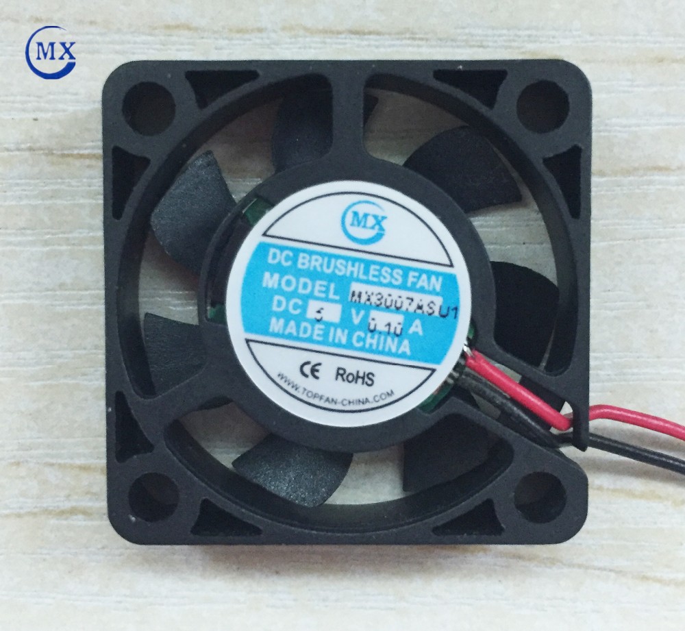 Mini Air Conditioner Component Cooling Fan 12v Dc 30*30*7mm Size For Cars