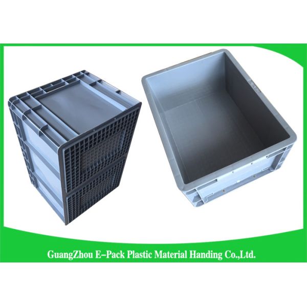 Standard WarehouseEuro Stacking Containers Moving Storage Grey Light Weight