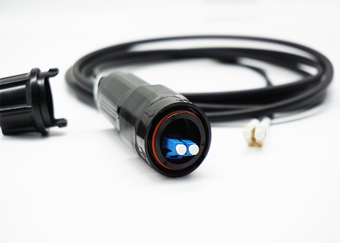 Waterproof IP66 Multimode Fiber Patch Cord Optical Fiber Jumper Against Miece