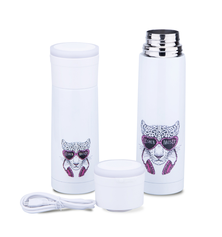 Stainless Steel Vacuum Travel Mug 0.35 L 12 Oz S/S Double Wall Tumble Speaker Led Bulb Water Proof Lamp Blanks