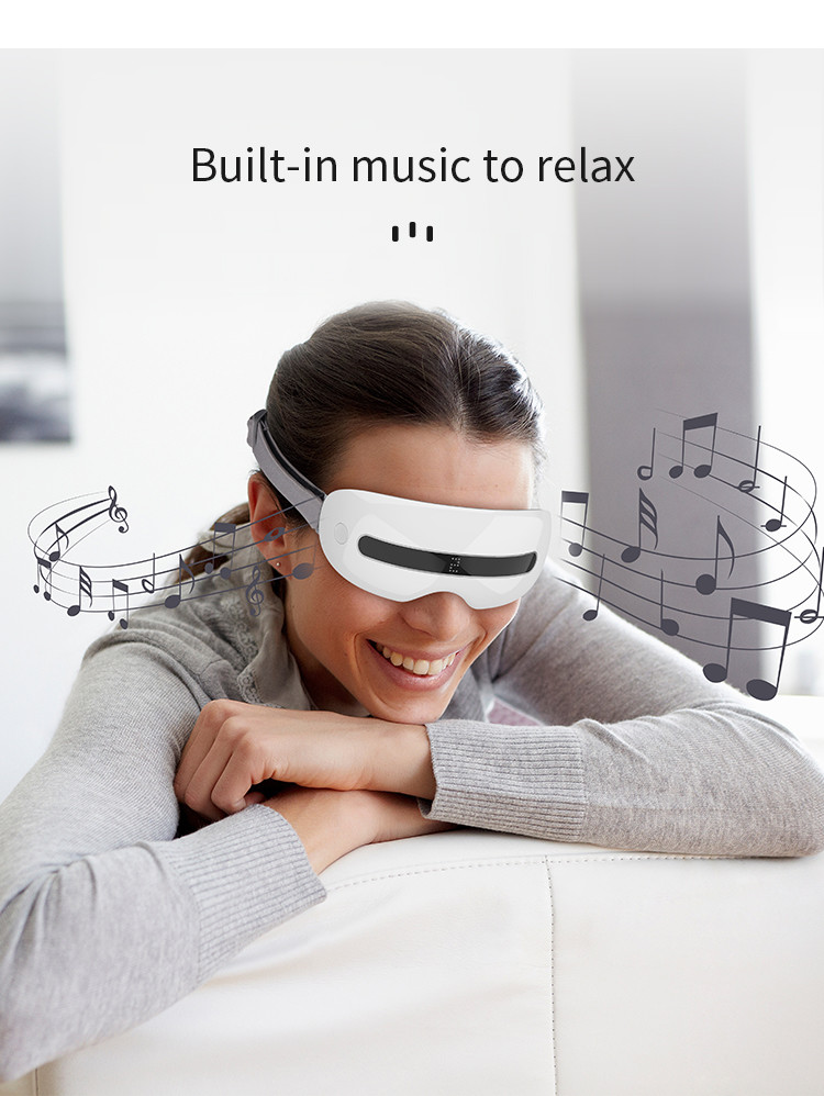 750mAh Rechargeable Tapping Wireless Eye Massager Eye Acupoint With Heating