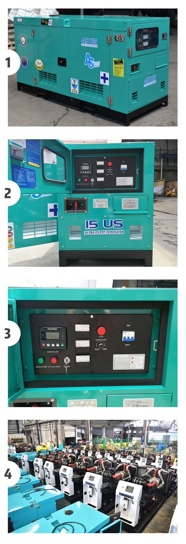 200KVA 160KW Residential Standby Diesel Generator , Fawde Diesel Generator