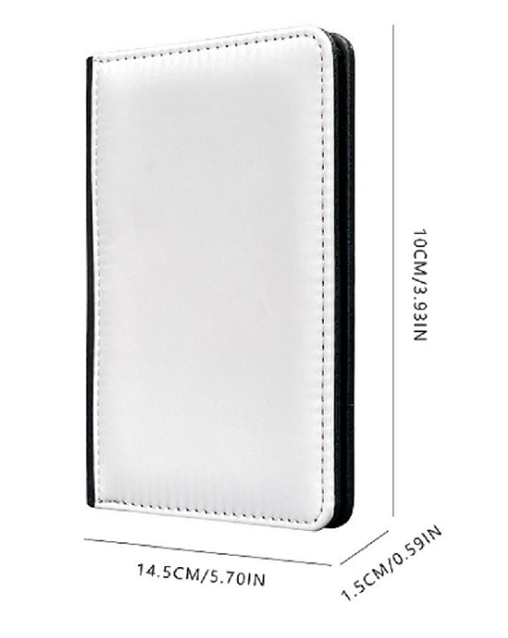 DIY Waterproof Leather Sublimation Blanks Passport Holder For Personalized Sublimation Printing