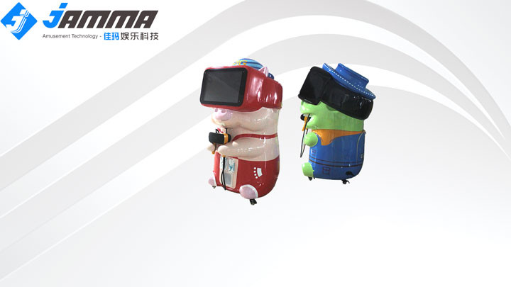 Kids Virtual Reality Machine VR Handheld Glasses 0.7*0.8*1.3M With 10 Games