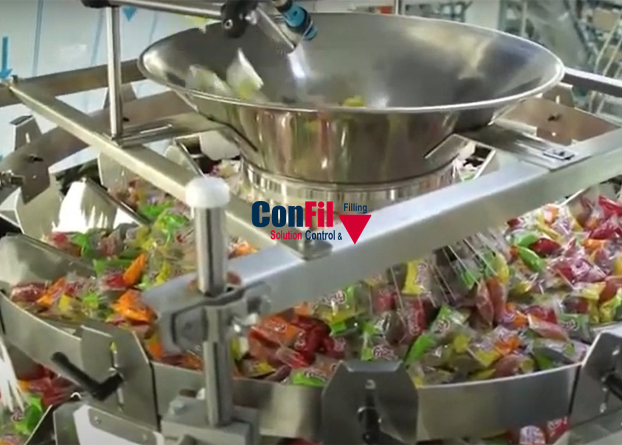 Multihead Weigher Packing Machine for Hard Candy Granular Products High Speed Packaging System