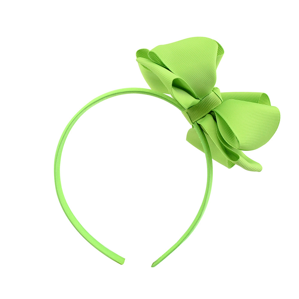 4.5inch Double Ribbon Hair Bows Diy Kids Baby Hair Bow Clips Kids