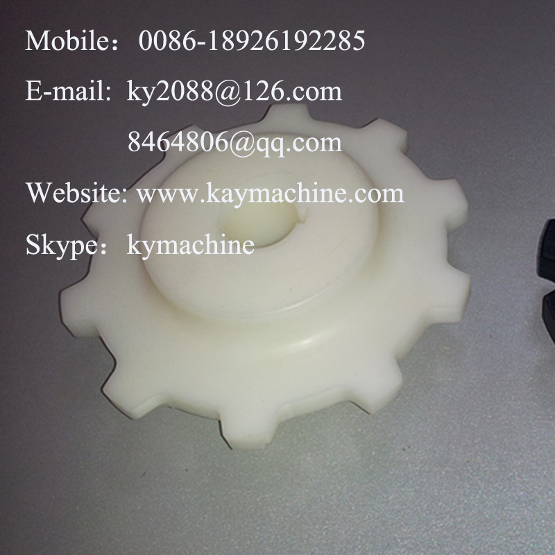 Ertalon Sprocket hub Nylatron Sprocket hub UHMWPE Sprocket hub PE-UHMW Sprocket hub Nylon gear manufacturer