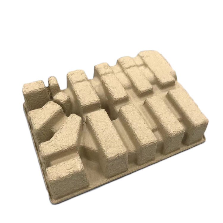 Recyclable Bagasse Pulp Tray Custom Corrugated Trays 1.5mm Thickness