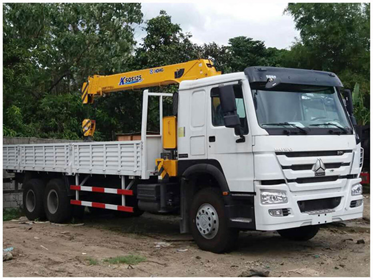 Hitch Mounted Pickup Truck Mobile Boom Crane Sinotruk HOWO 6x4 10 Ton