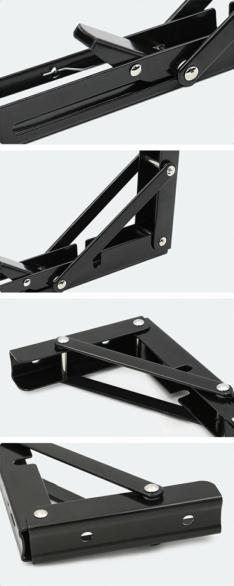 Triangle Adjustable Table Bench Support Folding Brackets for 90 Degree Wall Mounting