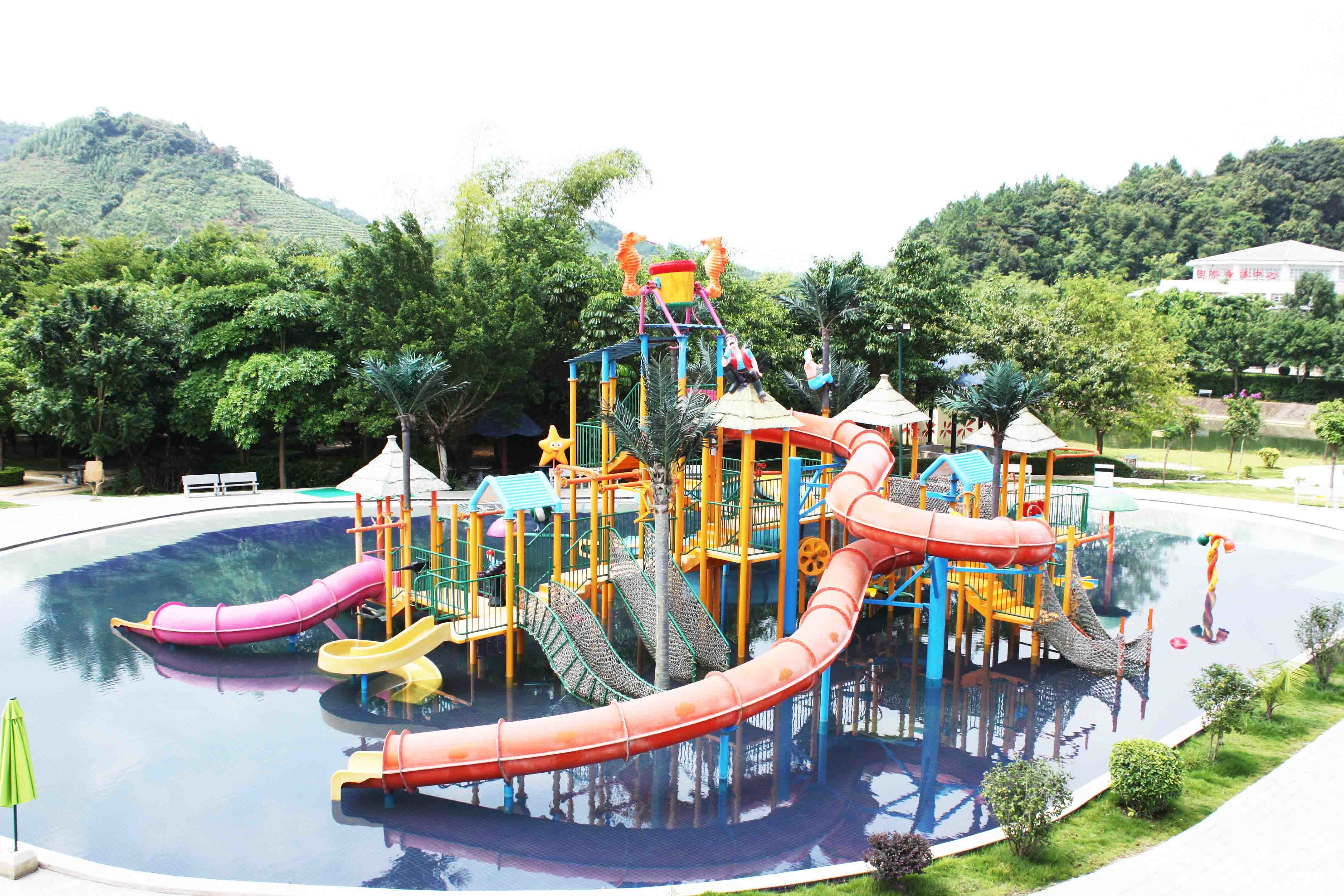 304 Stainless Steel Aqua Playground , Hotel Indoor Water Playground