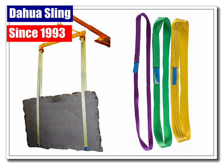 1 Ply Endless Nylon Lifting Slings , Nylon Rigging Slings For Heavy Duty Lifting