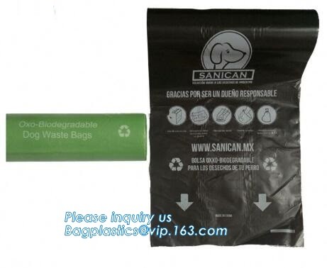 High Quality Eco-friendly Degradable Fashion With Printing Doggy Pet Dog Waste Poop Bags, Eco friendly pet dog waste poo