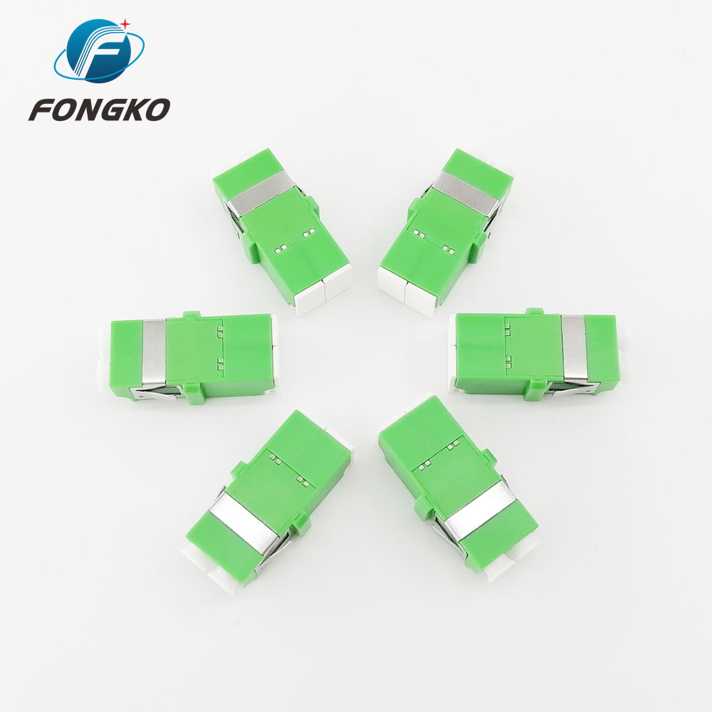 SM Duplex LC APC Fiber Optic Adapter Without Flange