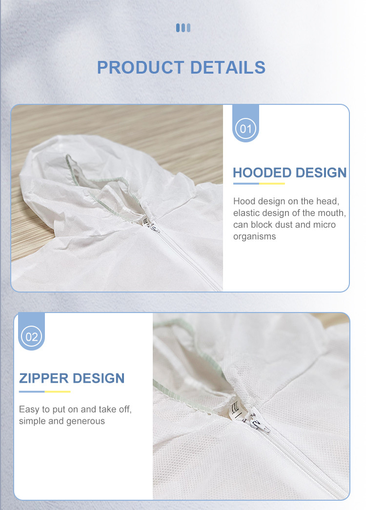 Ppe Medical Isolation Gown S-4XL Size For Work Protection