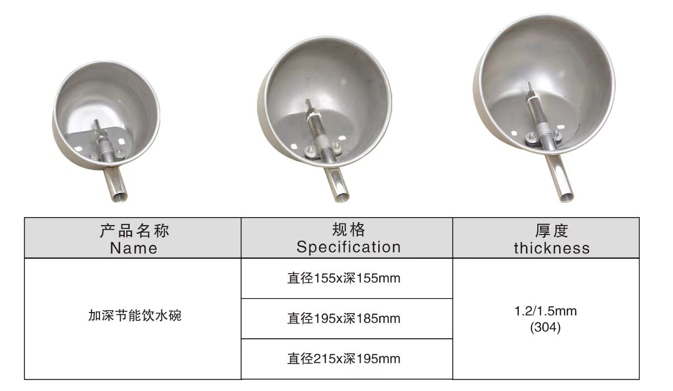 Livestock Pig Water Bowl 175mm 215mm Auto Fill Water Bowl