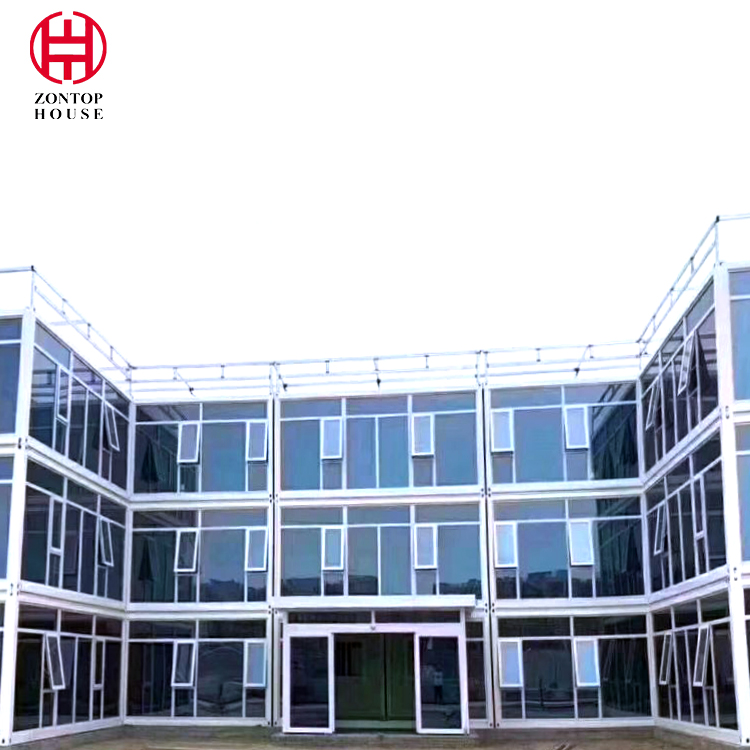 Zontop Modern Easy Assemble Resort 2 Room Prefabricated Steel Modular Container Prefab Houses Homes