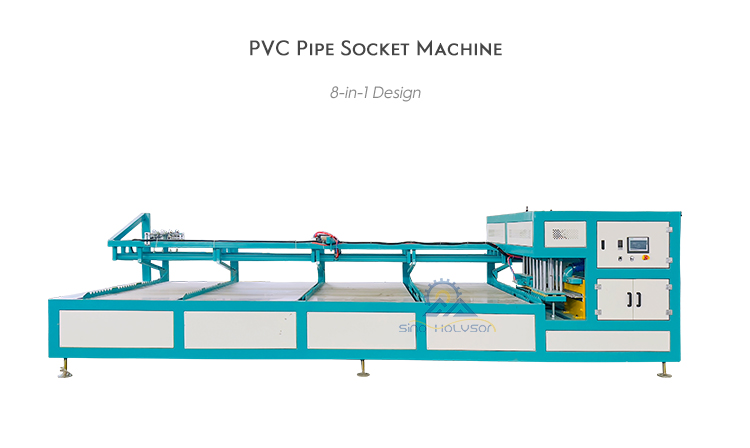 380V PVC Pipe Belling Machine PLC Control 16-63mm Automatic 8 Pipes Belling