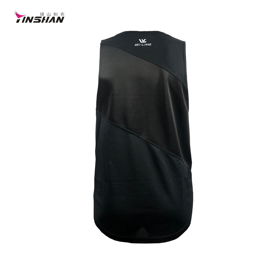 Custom Logo Sleeveless Polyester Elastane Shirts for Racing Events/Fanswear/ Activities