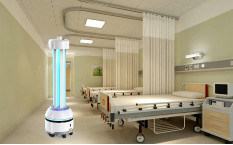 Hospital Forking Activity Robot Uv Light Uvc Sanitizer Robot 8GB 1024X600