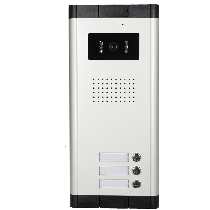 Popular 1v3 7 inch color FTF-LCD screen and CMOS camera intercom system with night view video door phone for villa