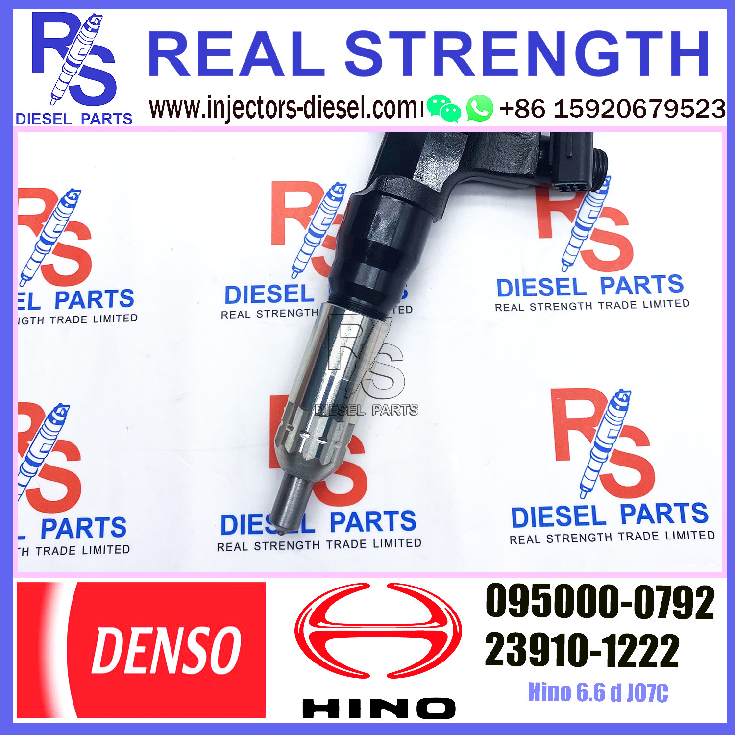23910-1222 23910-1223 DENSO Diesel Injector 095000-0790 095000-0793 095000-0794