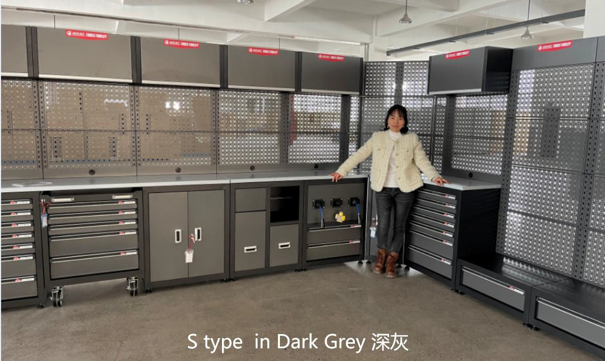 AA4C Tools Cabinet Worktable Work Bench workstation Trolley Vehicle Tools Storage Combination D Type