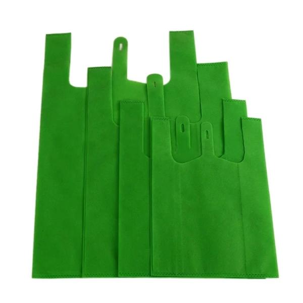 Small Hot Stamping Non Woven Reusable Bags 80G