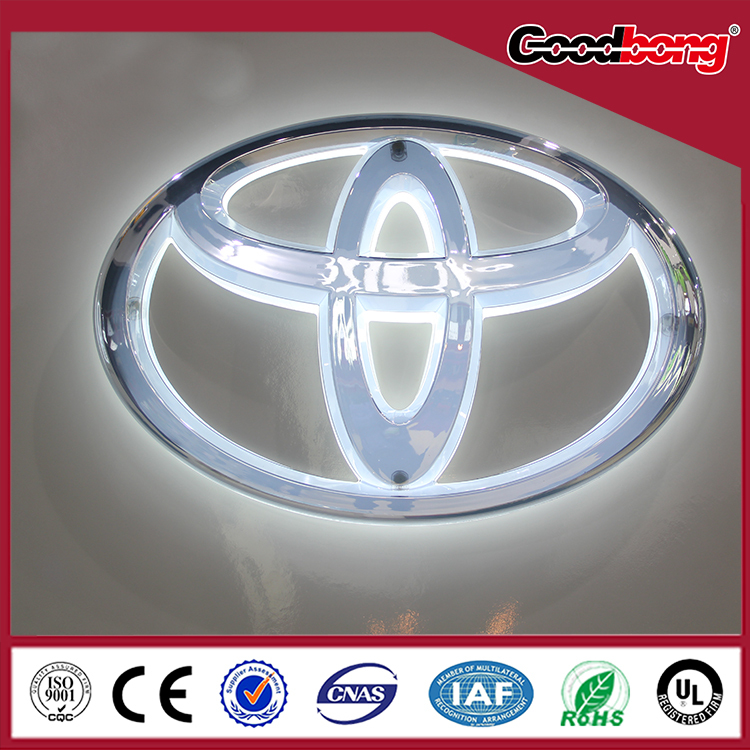 Outdoor 3D LED lighting car dealer signs for car company