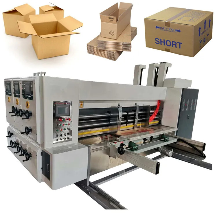 1500mm Edge Leader Corrugated Box Printing Machine double cover PLC control