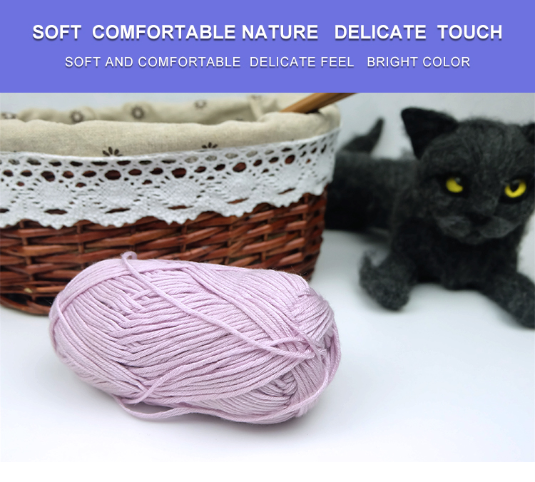 Free sample soft touching anti-pilling 40% silk 60% bamboo 7.2NM bamboo yarn