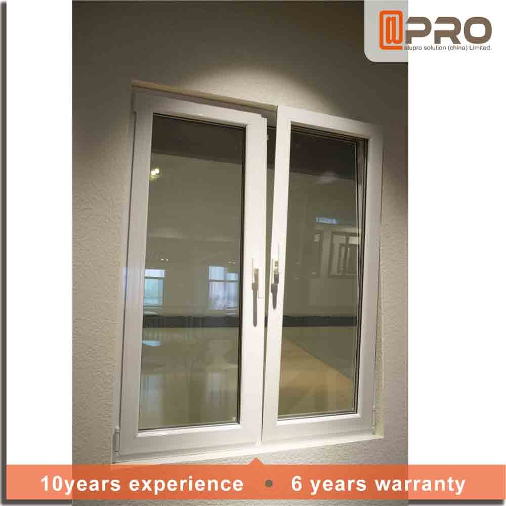 Double Glazed Tilt And Turn Aluminium Windows Good Watertightness Performance