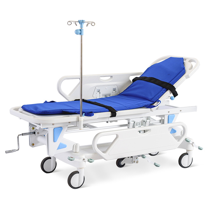 Patient transportation stretcher trolley with height adjustable good price medical equipment