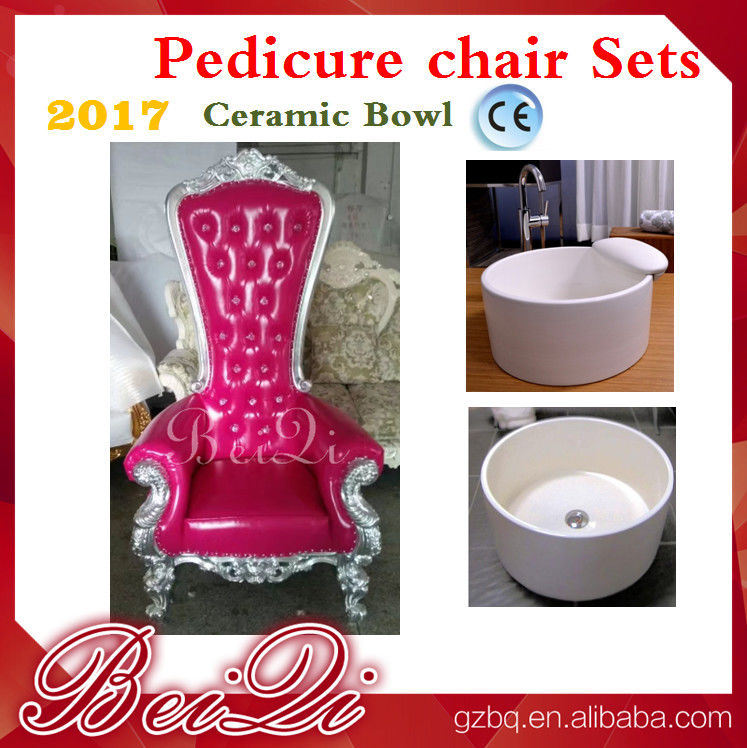 Cheap King Throne Chair Golden Style Furniture Manicure Pedicure High Back Throne Pedicure Spa Chair