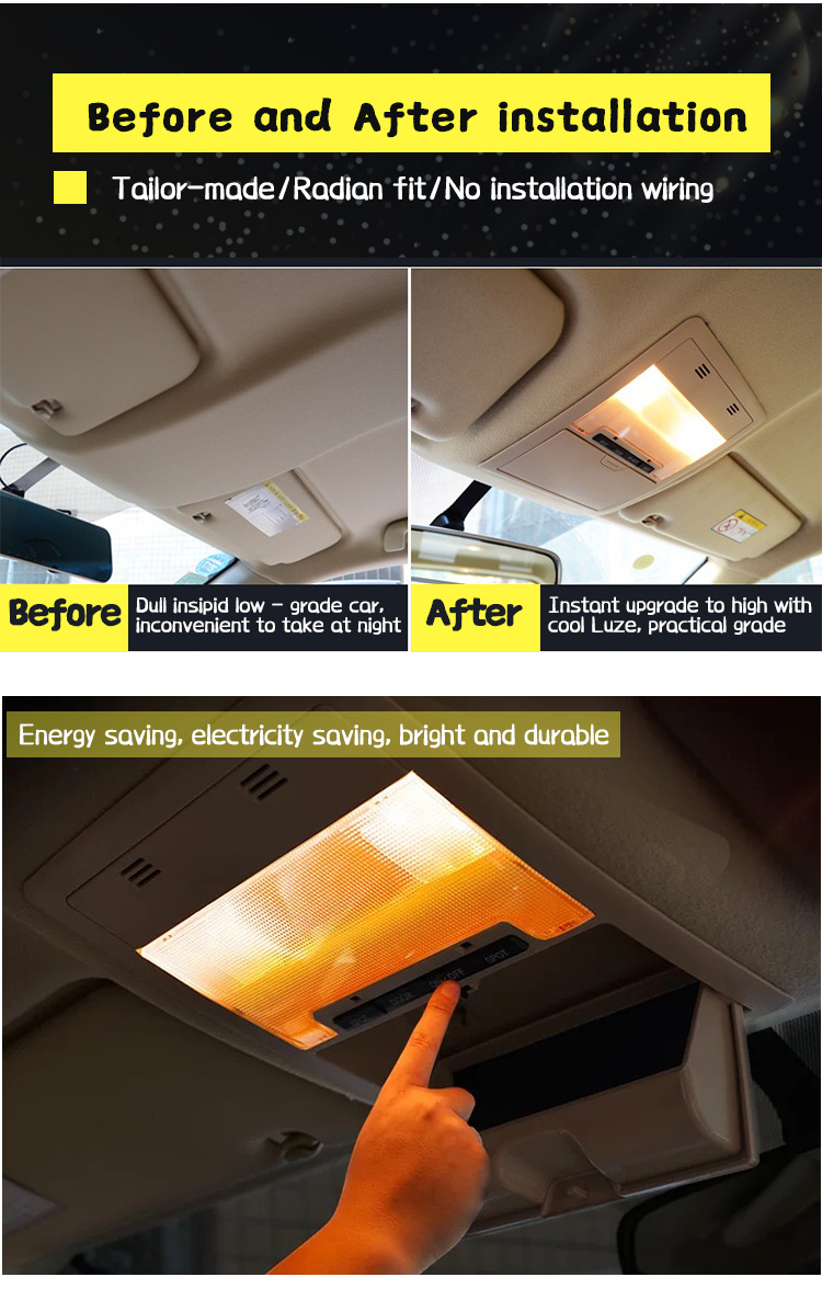 LC200 Car Modification Accessories ABS Plastic Land Cruiser Lights 12V
