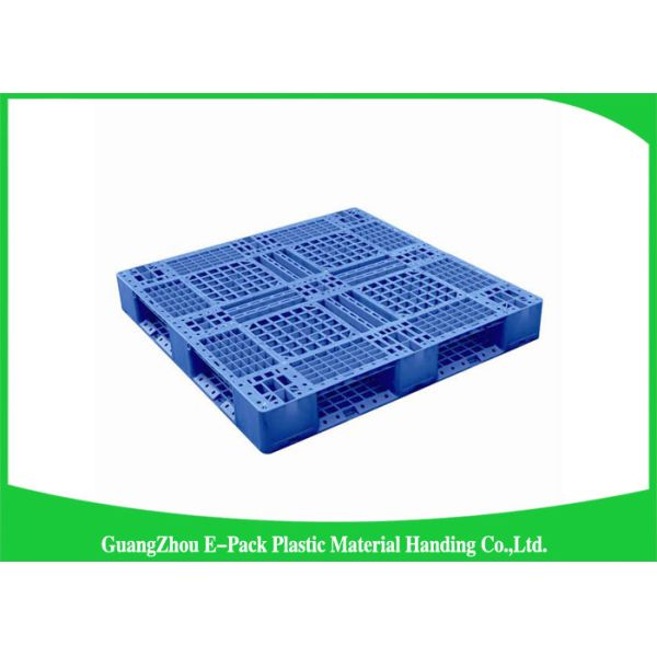 1200 * 1000mm Lightweight Plastic Pallets , Single Solid Deck Stackable Plastic Pallets