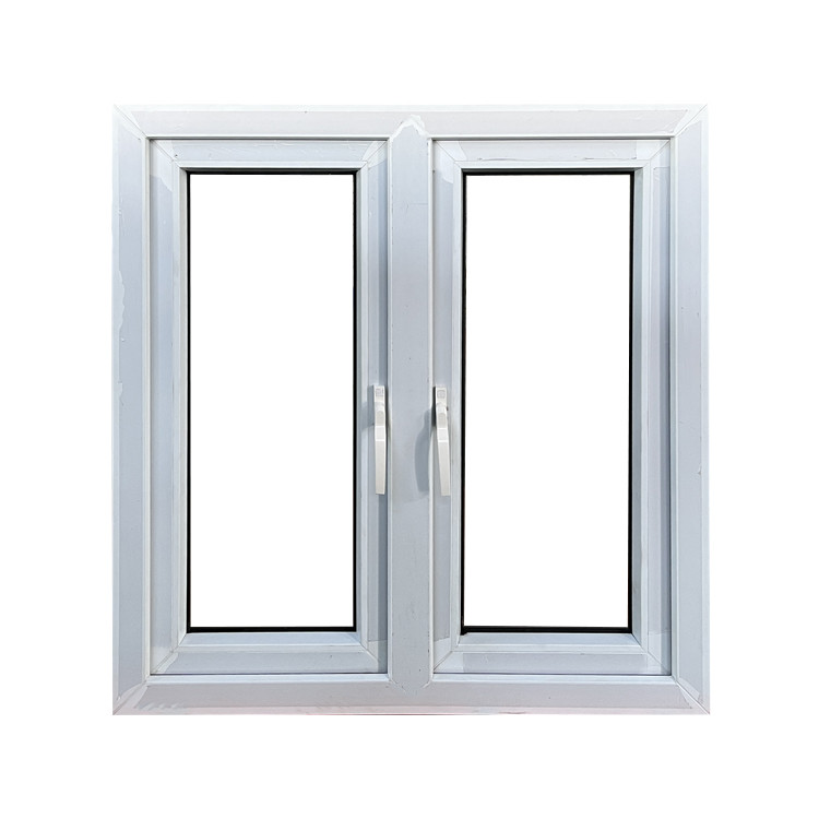 Customized Size PVC / UPVC Casement Windows Hurricane Proof Impact Windows Glass Double Function 37*50