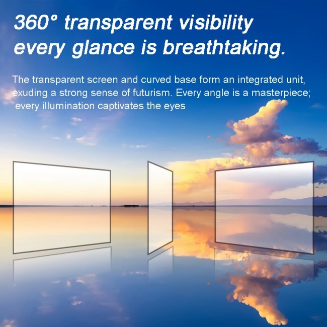 4K Transparent Oled Display Screen Flexible Oled Advertising Touch Screen With Panel Support 55 And 30 Inch For Window And Glass