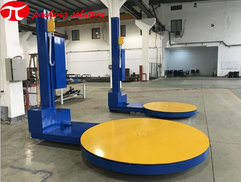 PLC Control High Efficiency Industrial Pallet Wrapping Machine 2000KG Load Weight