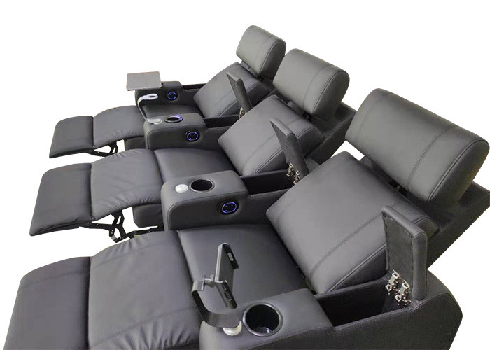 PU Leather Modern Recliner Chair Single Movie Lounge Sofa