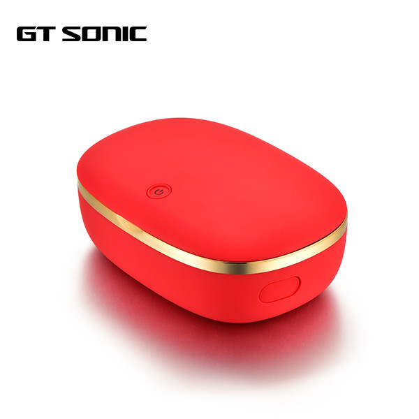 60ml 45KHz Small Ultrasonic Cleaner UV Light Sanitizer For Jewelry Braces Razers