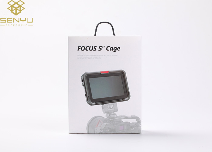 White Custom Made Cardboard Paper Box Packaging For Camera Accessories