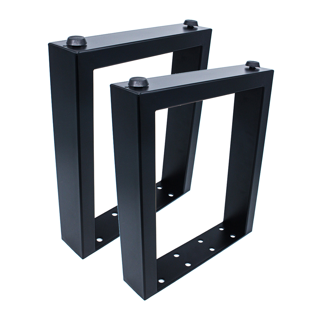 Customized Black Wrought Iron X Shaped Desk Metal Cast Iron Bench Dining Coffee Table Legs