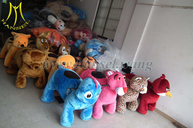 Hansel coin operated kids walking animal rides for mall