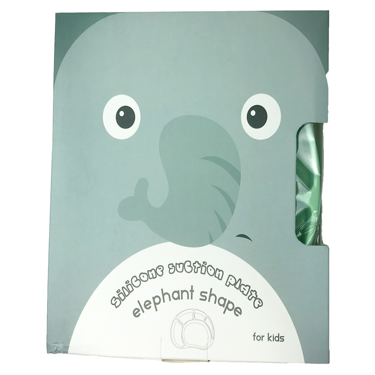 Baby Tableware Feeding Plate Customized Shape Food Grade Green Divided