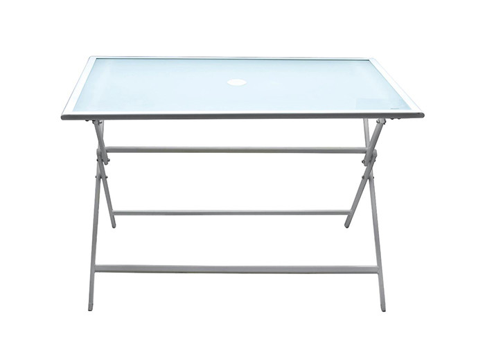 Square Tempered Glass Patio Table