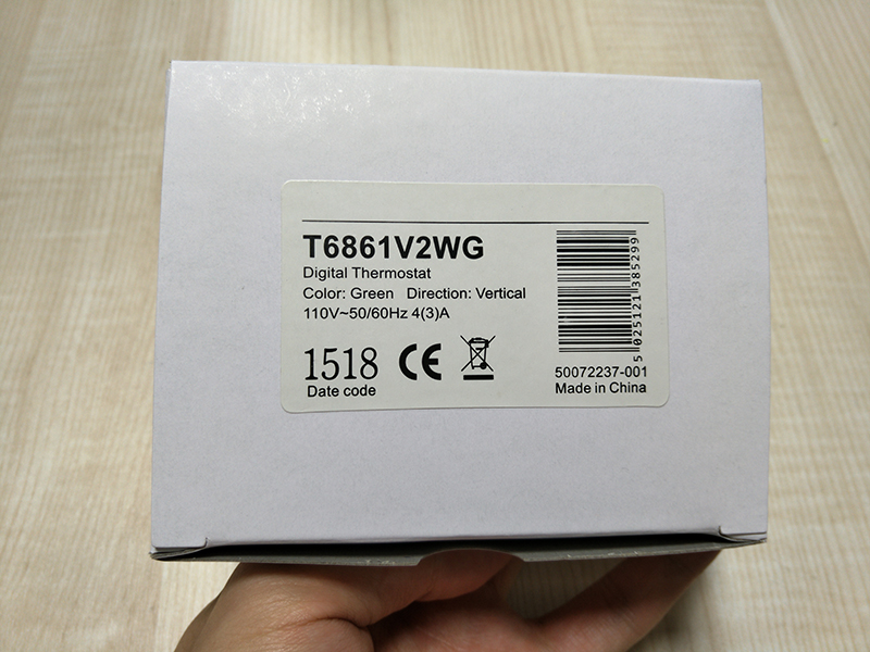Honeywell Digital Air Conditioner Fan Coil Room Thermostat T6861V2WG Temperature Controller